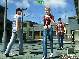 3d Animated Character Subjected To Gangbanging By Bandits